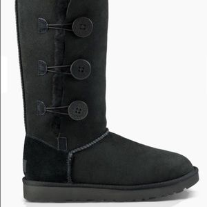 Tall black Bailey button uggs